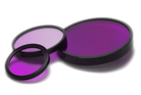 3 purple mounted filters