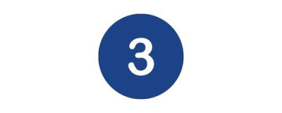 number 3 white